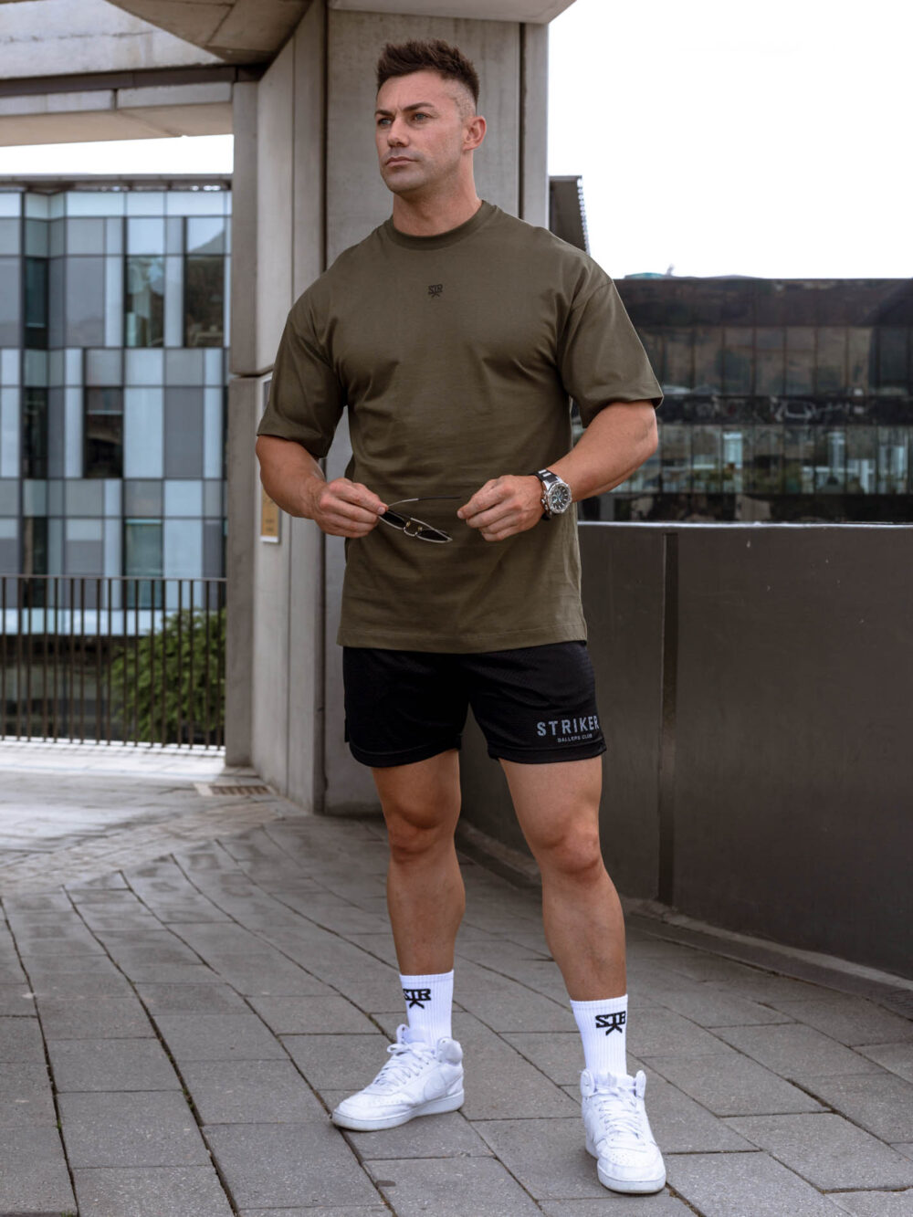 STRIKER Ballers Club Oversized Tee - Olive - Image 7