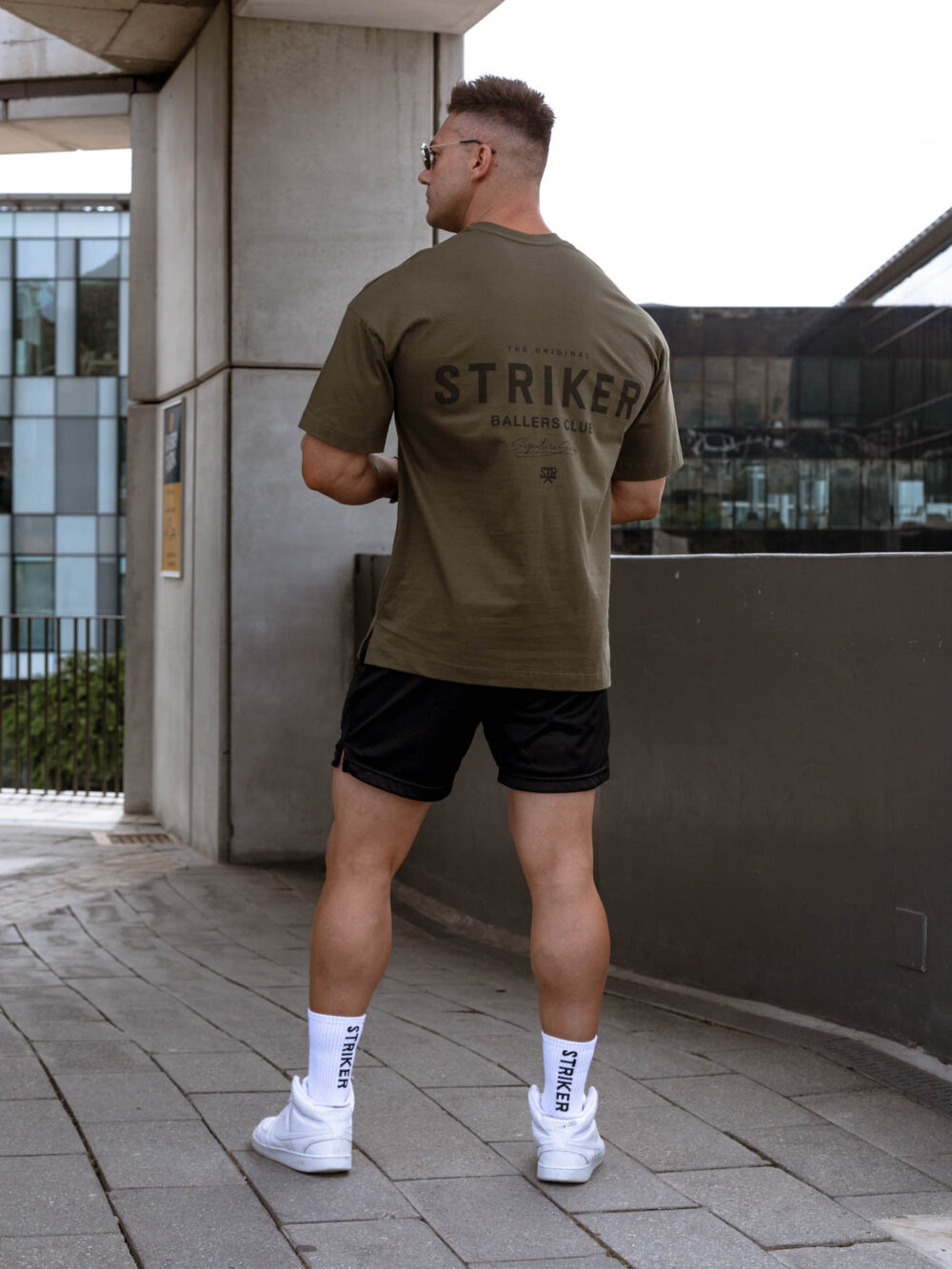 STRIKER Ballers Club Oversized Tee - Olive - Image 2