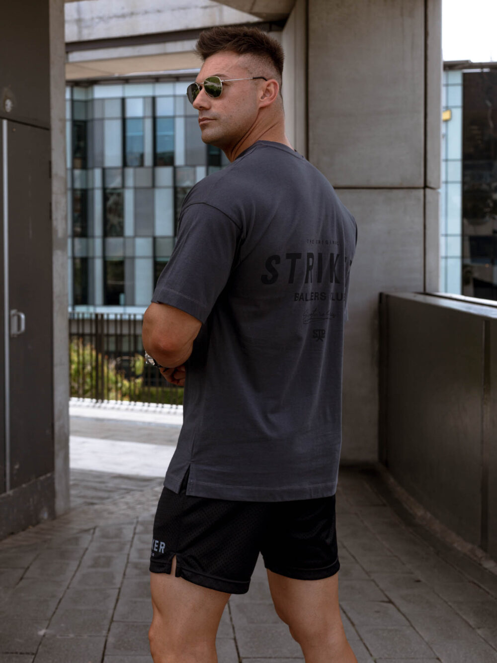 STRIKER Ballers Club Oversized Tee - Titanium - Image 2