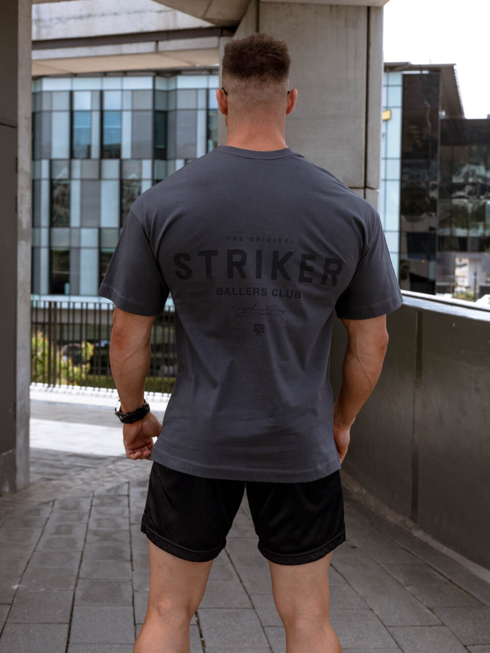 STRIKER Ballers Club Oversized Tee - Titanium - Image 4