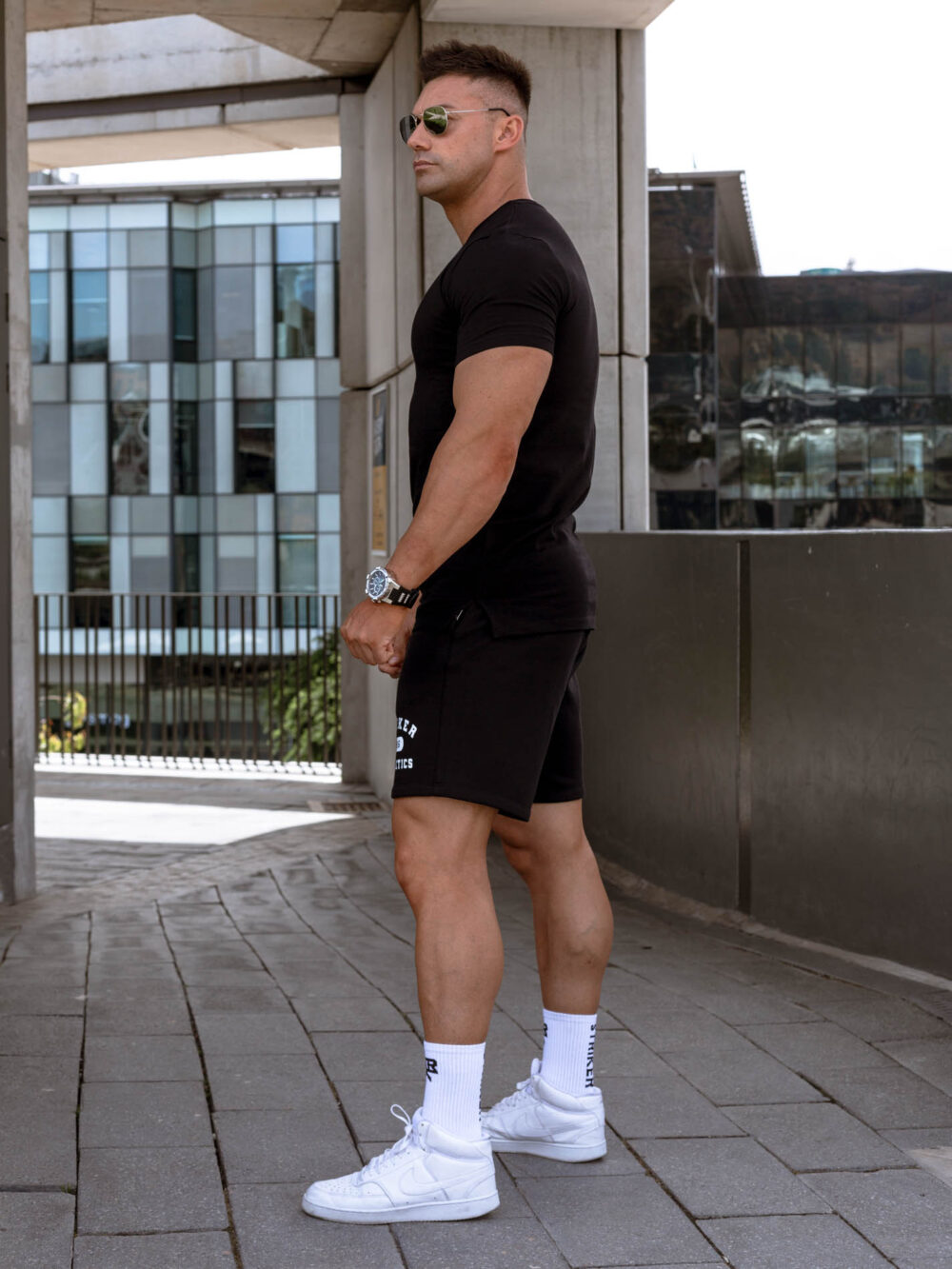 STRKR Athletic Fit Premium Tee - Black - Image 4