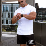 STRKR Athletic Fit Premium Tee - White - Image 5