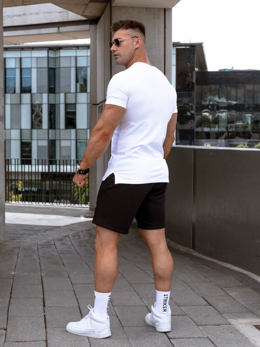 STRKR Athletic Fit Premium Tee - White - Image 2