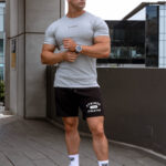 STRKR Athletic Fit Premium Tee - Ash Grey - Image 9
