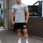 STRKR Athletic Fit Premium Tee - Ash Grey - Image 8