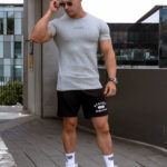 STRKR Athletic Fit Premium Tee - Ash Grey - Image 7