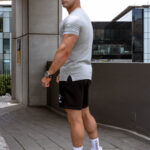 STRKR Athletic Fit Premium Tee - Ash Grey - Image 6