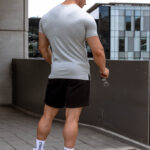 STRKR Athletic Fit Premium Tee - Ash Grey - Image 5