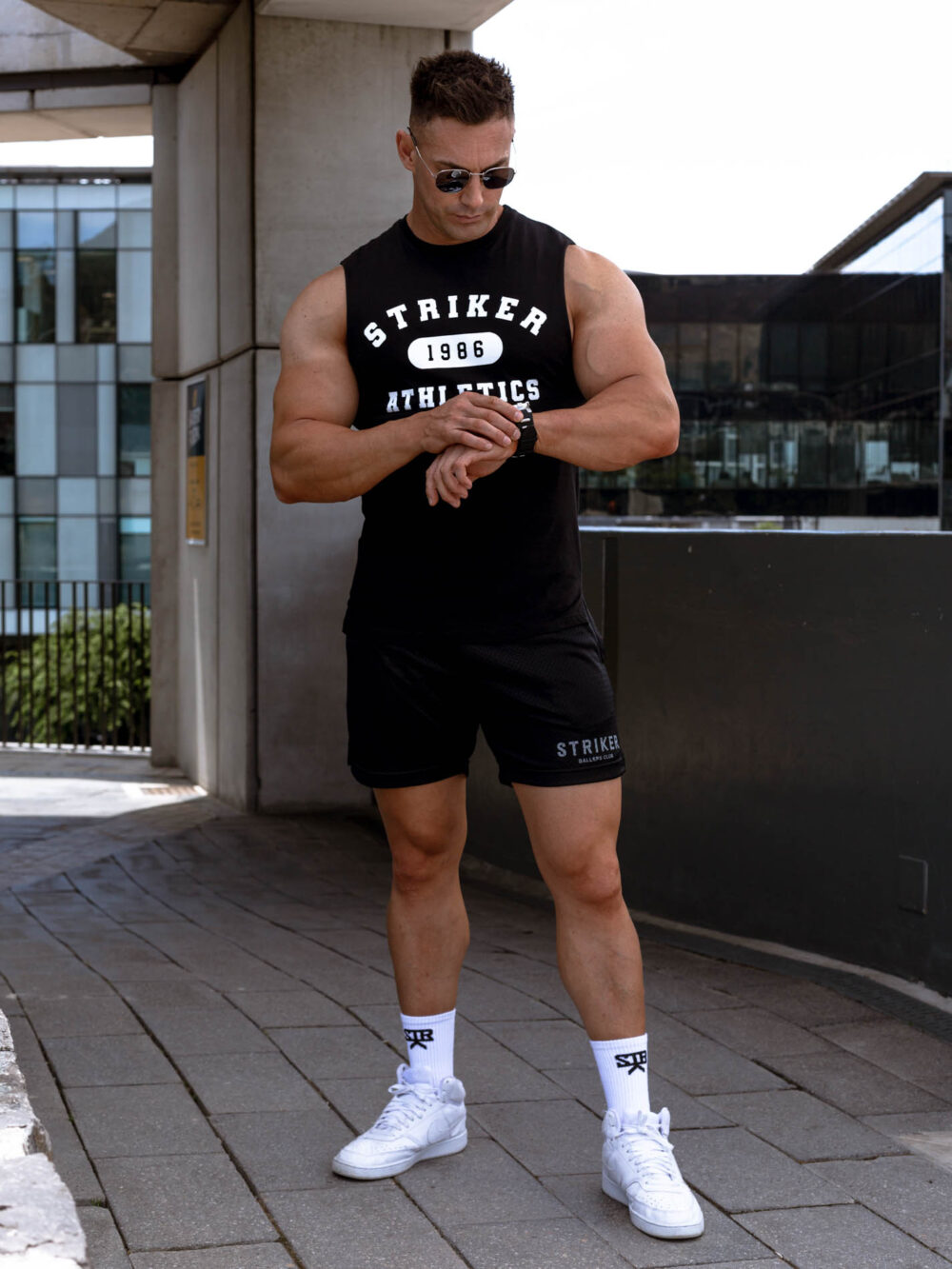 STRIKER ATHLETICS Sleeveless Tank - Black - Image 2