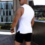 STRIKER ATHLETICS Sleeveless Tank - White - Image 9