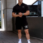 STRKR Athletic Fit Premium Polo Shirt - Black - Image 4