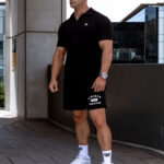 STRKR Athletic Fit Premium Polo Shirt - Black - Image 5