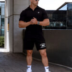 STRKR Athletic Fit Premium Polo Shirt - Black