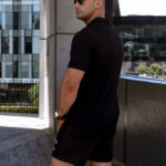 STRKR Athletic Fit Premium Polo Shirt - Black - Image 2