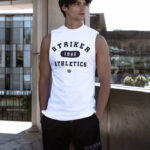 STRIKER ATHLETICS Sleeveless Tank - White - Image 8