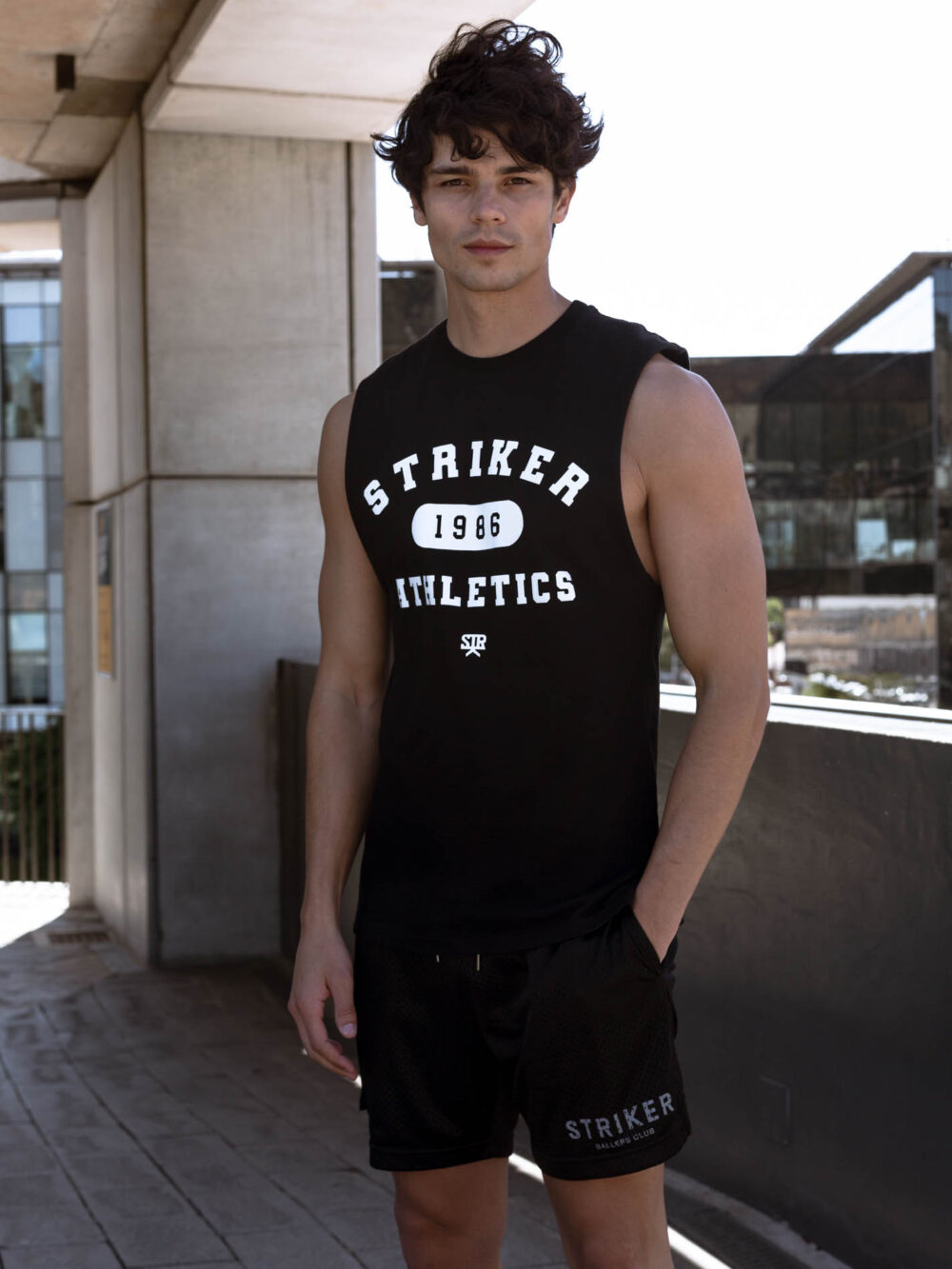 STRIKER ATHLETICS Sleeveless Tank - Black - Image 6