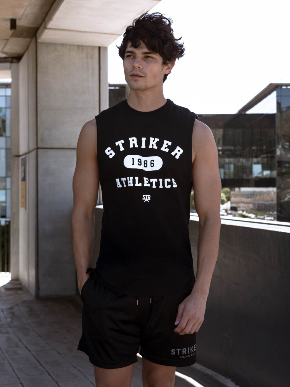 STRIKER ATHLETICS Sleeveless Tank - Black - Image 11