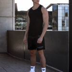 STRIKER Cotton Stretch Ribbed Tank - Black - Image 13