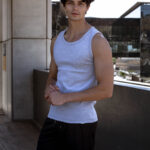 STRIKER Cotton Stretch Ribbed Tank - Ash Grey - Image 3