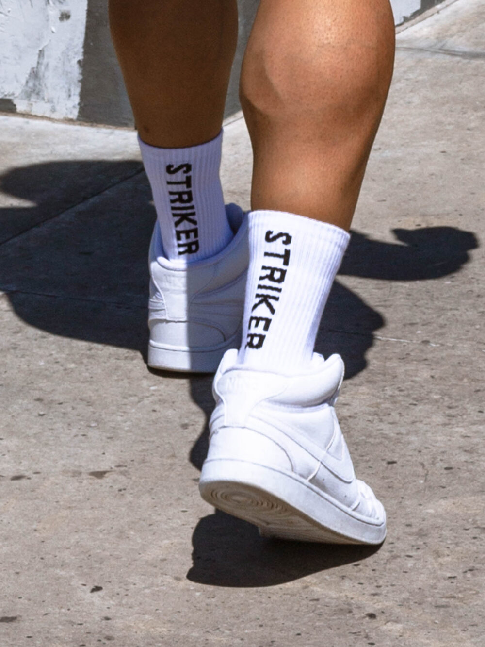 STRIKER Ballers Club Ribbed Socks - White - Image 6