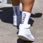 STRIKER Ballers Club Ribbed Socks - White - Image 6