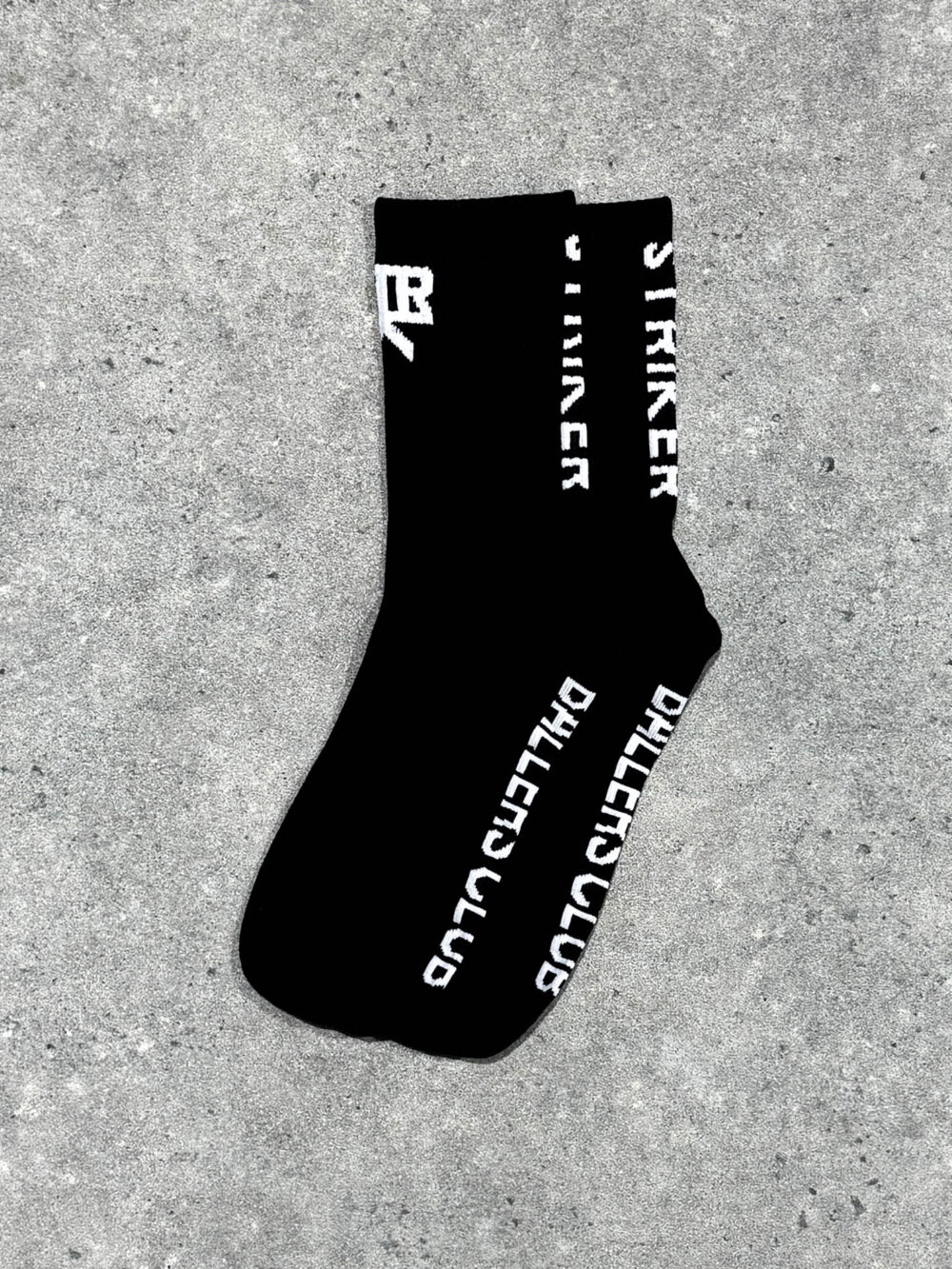 STRIKER Ballers Club Ribbed Socks - Black